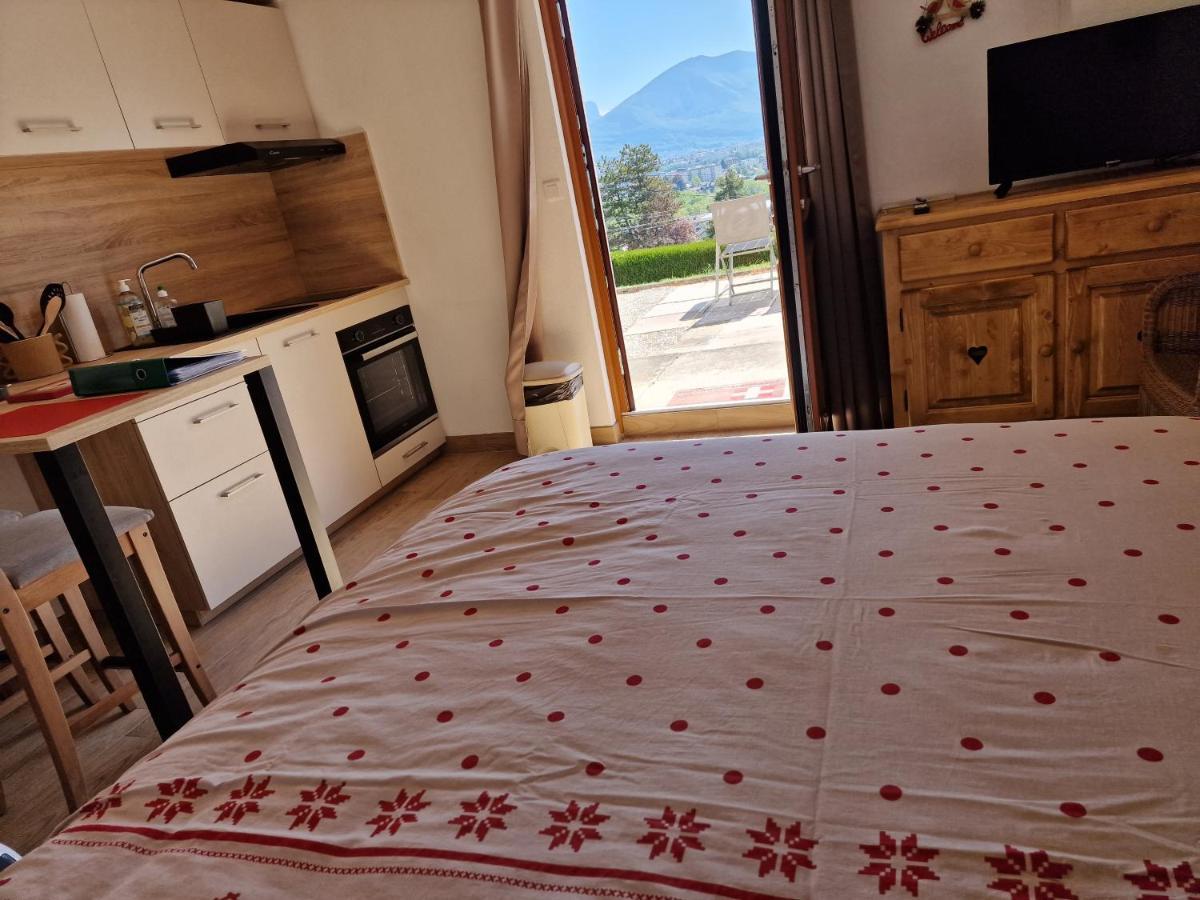 Studio Bellevue Appart Independant Renove 2024 Piscine Parking Proche Centre Annecy Poisy Eksteriør billede