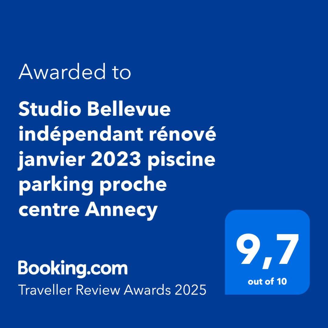 Studio Bellevue Appart Independant Renove 2024 Piscine Parking Proche Centre Annecy Poisy Eksteriør billede